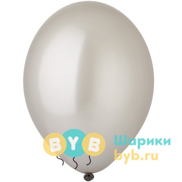 Шар латексный Металлик Экстра Silver