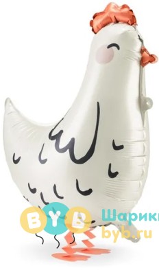 Ходячая Фигура "Курица" Белый, черный