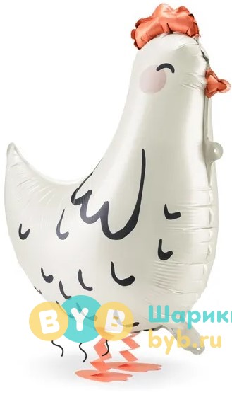 Ходячая Фигура "Курица" Белый, черный