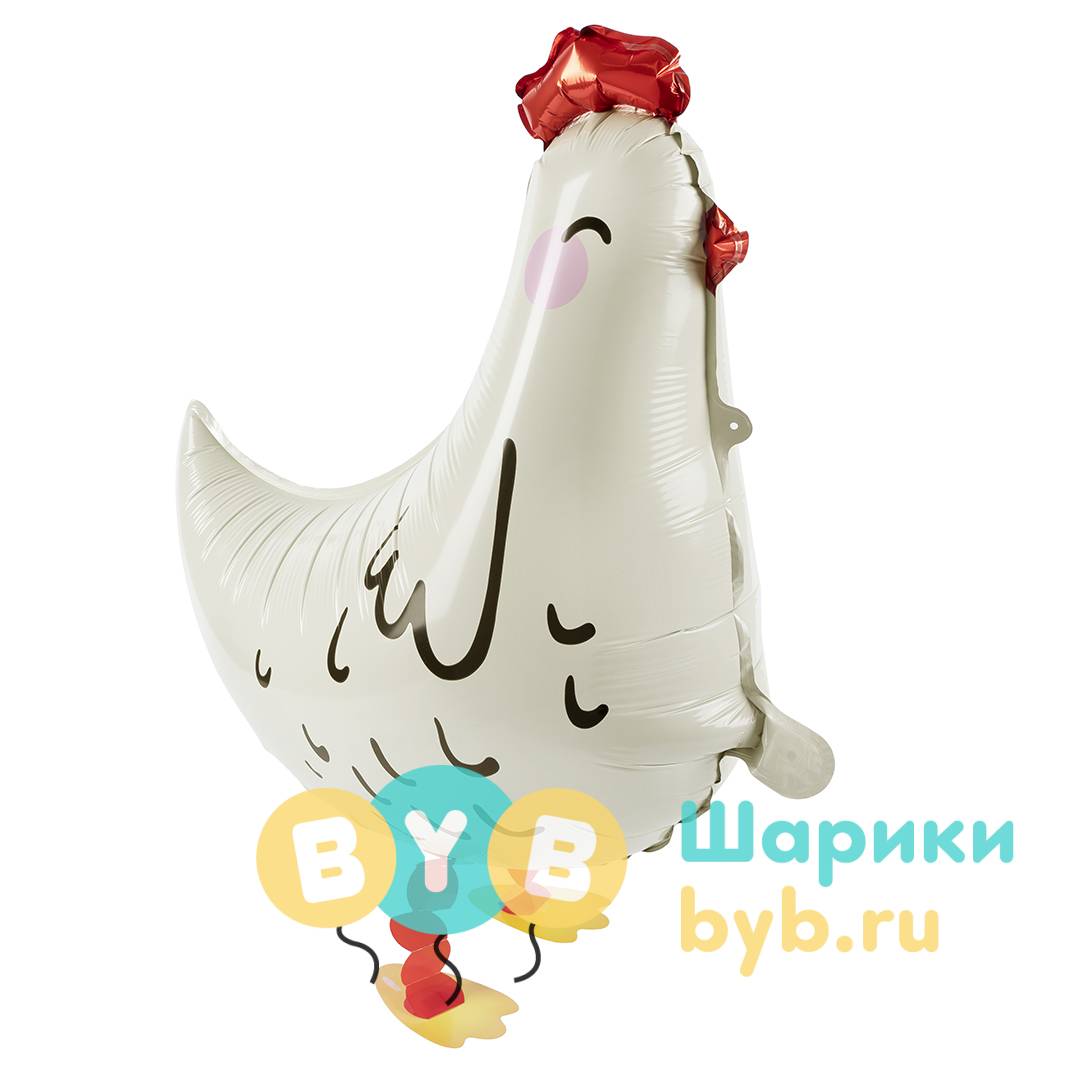 Ходячая Фигура "Курица" Белый, черный