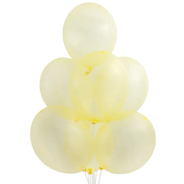 Шар латексный Кристалл Экстра Bubble Yellow
