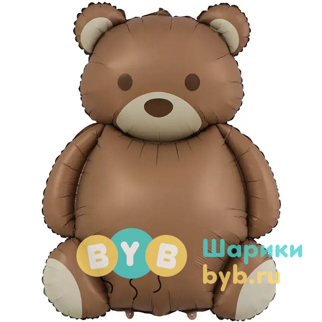 Шар фольгированный "Мишка, Сатин"