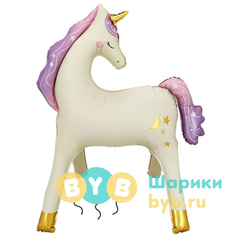 Шар фигурный "Единорог стоячий"