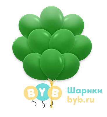 Облако шаров зеленые (пастель)