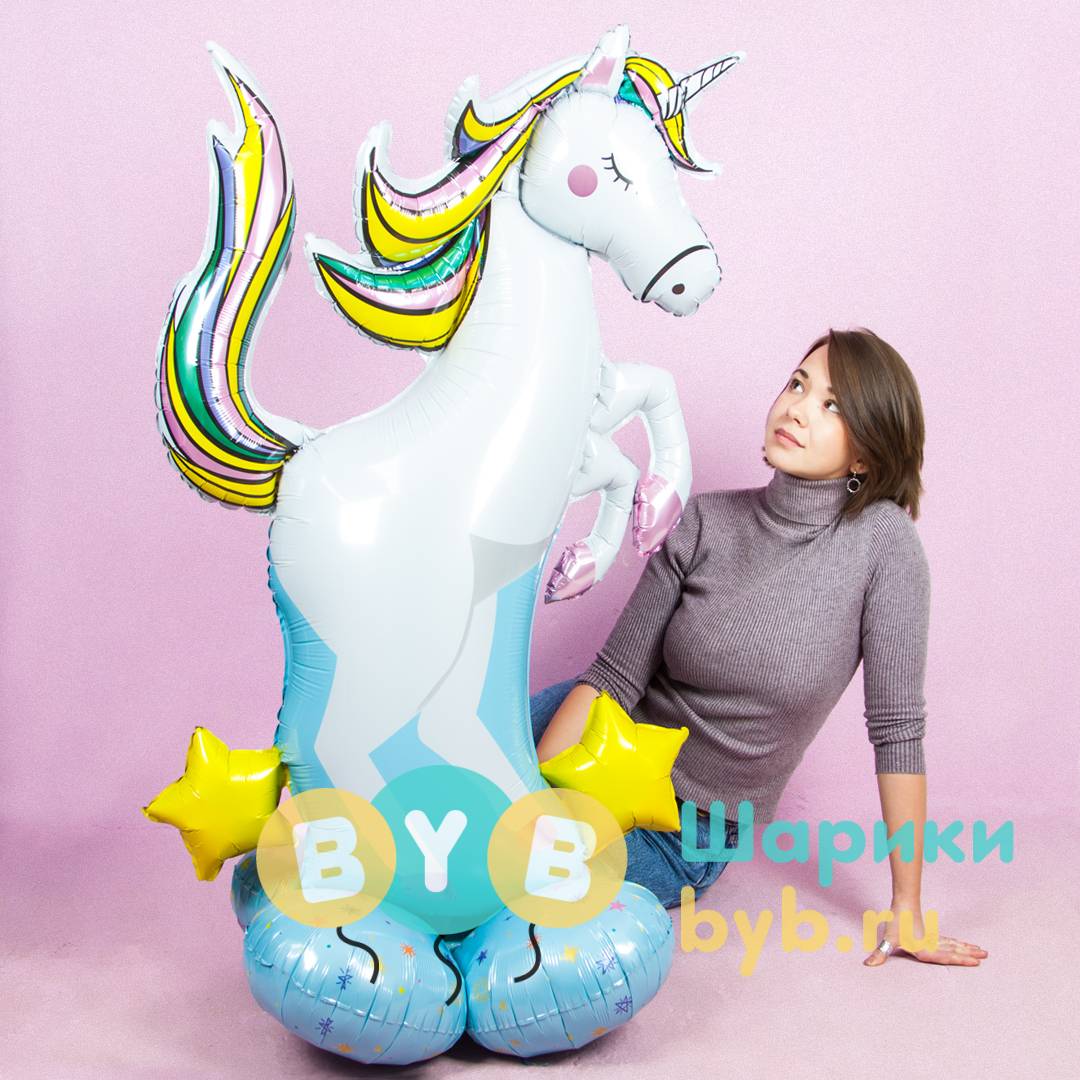 Фигура на подставке "Радужный единорог"