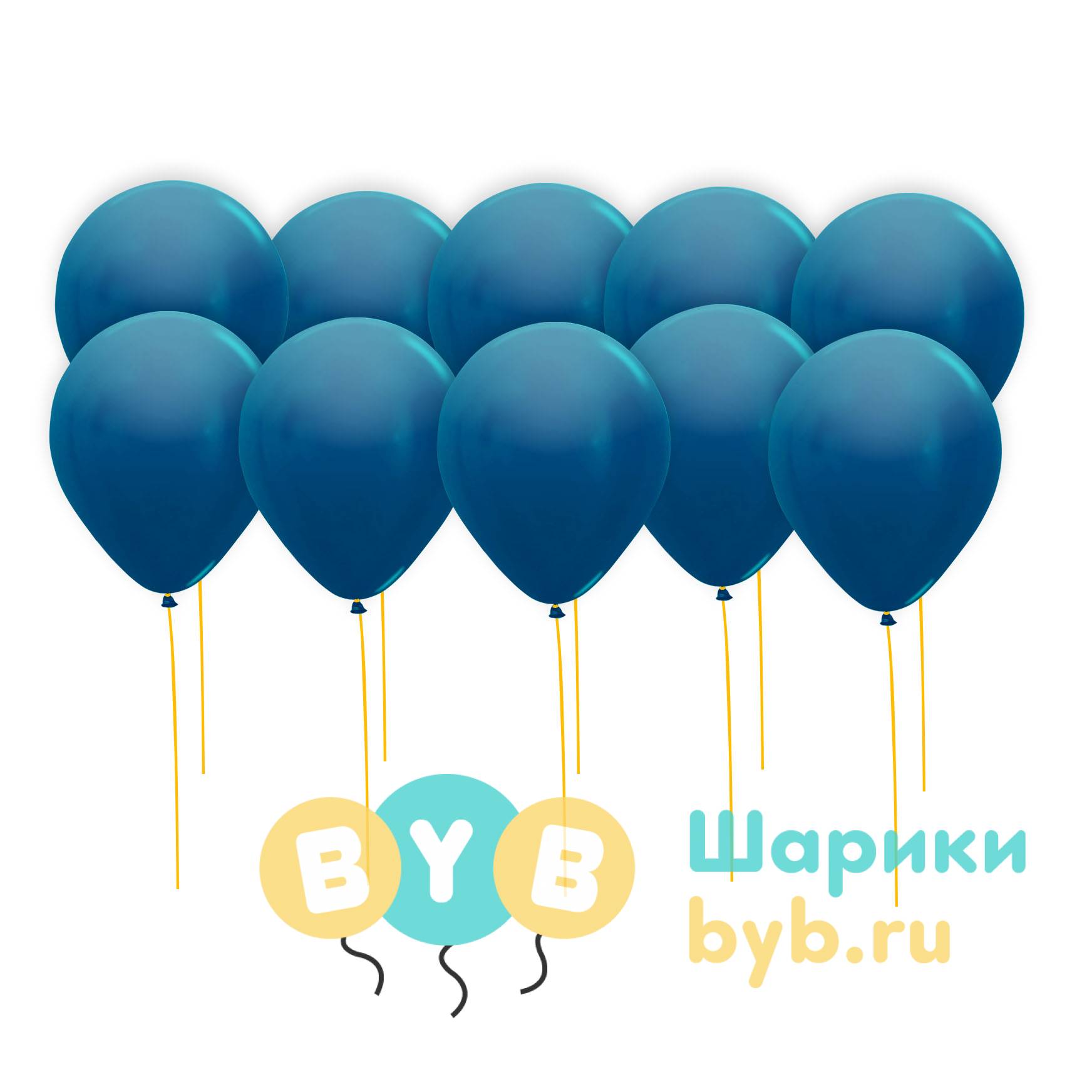 Шары под потолок морская волна (металлик)