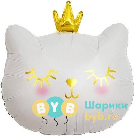 Шар фольгированный "Котенок принцесса"