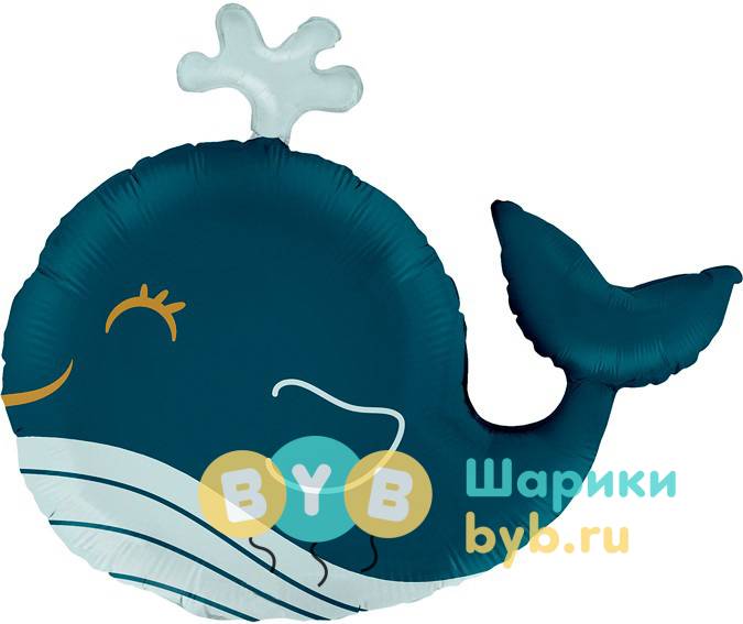 Шар фольгированный "Счастливый кит"