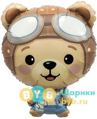 Шар-Фигура "Мишка Пилот"