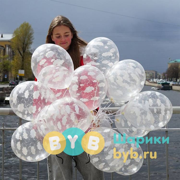 Шар латексный "Облака"