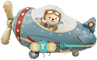 Шар-Фигура "Мишка Пилот"