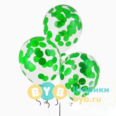 Шары с конфетти "Эко"