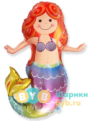 Шар фольгированный "Счастливая русалочка"
