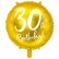 Шар фольгированный "30th BIRTHDAY Gold"