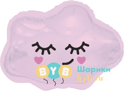 Шар фольгированный "Облачко" розовый