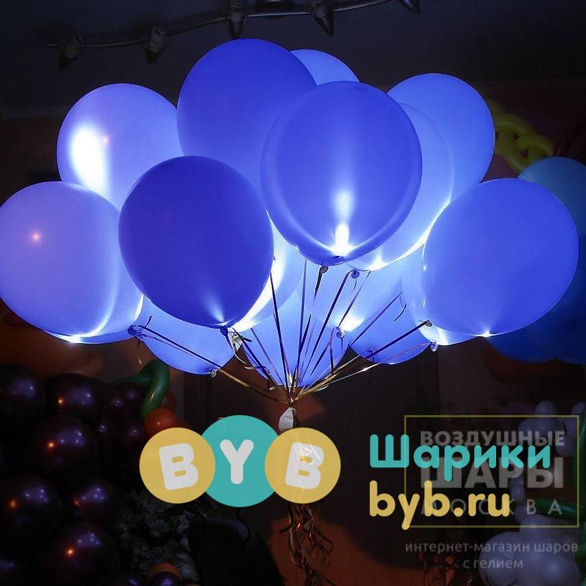 Облако светящихся шаров