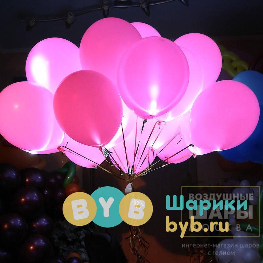 Облако светящихся шаров