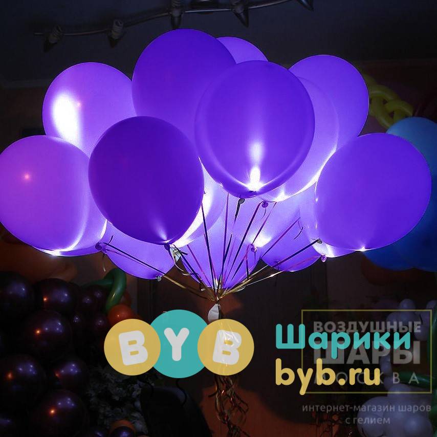 Облако светящихся шаров