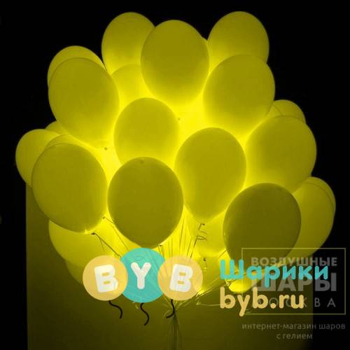 Облако светящихся шаров