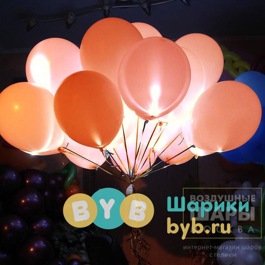 Облако светящихся шаров