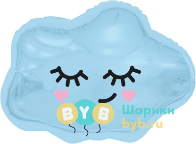 Шар фольгированный "Облачко" голубой