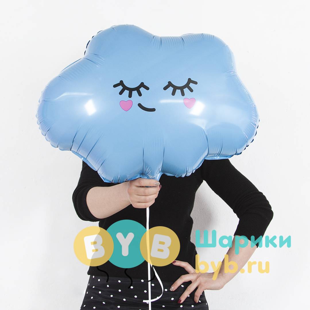Шар фольгированный "Облачко" голубой