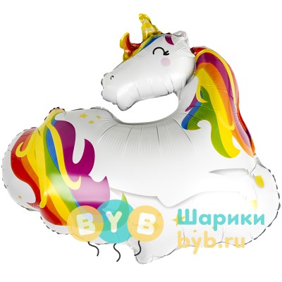 Шар фольгированный "Единорог на облаке"