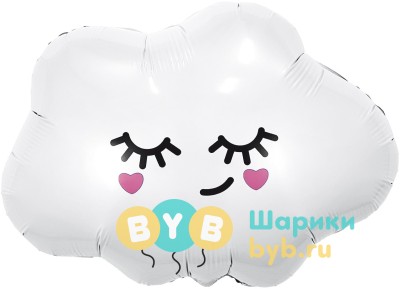 Шар фольгированный "Облачко" белый