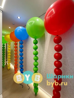 Шар-гигант с цепочкой из линколунов