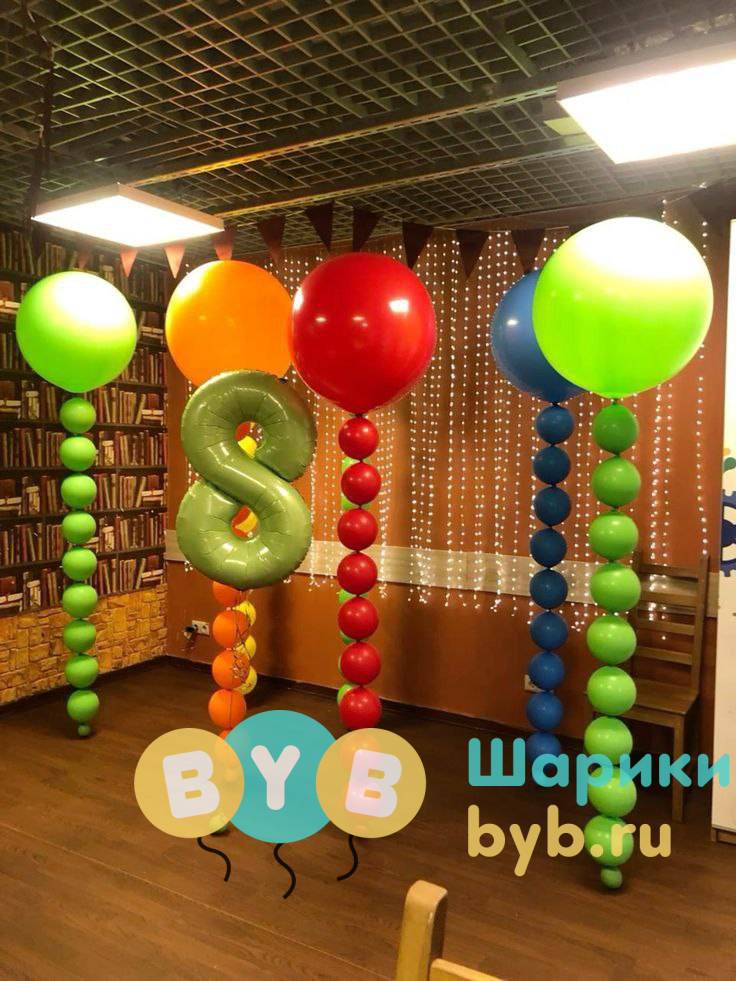 Шар-гигант с цепочкой из линколунов