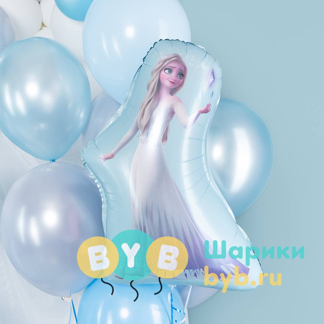 Шар фигурный "Холодное сердце, Эльза"
