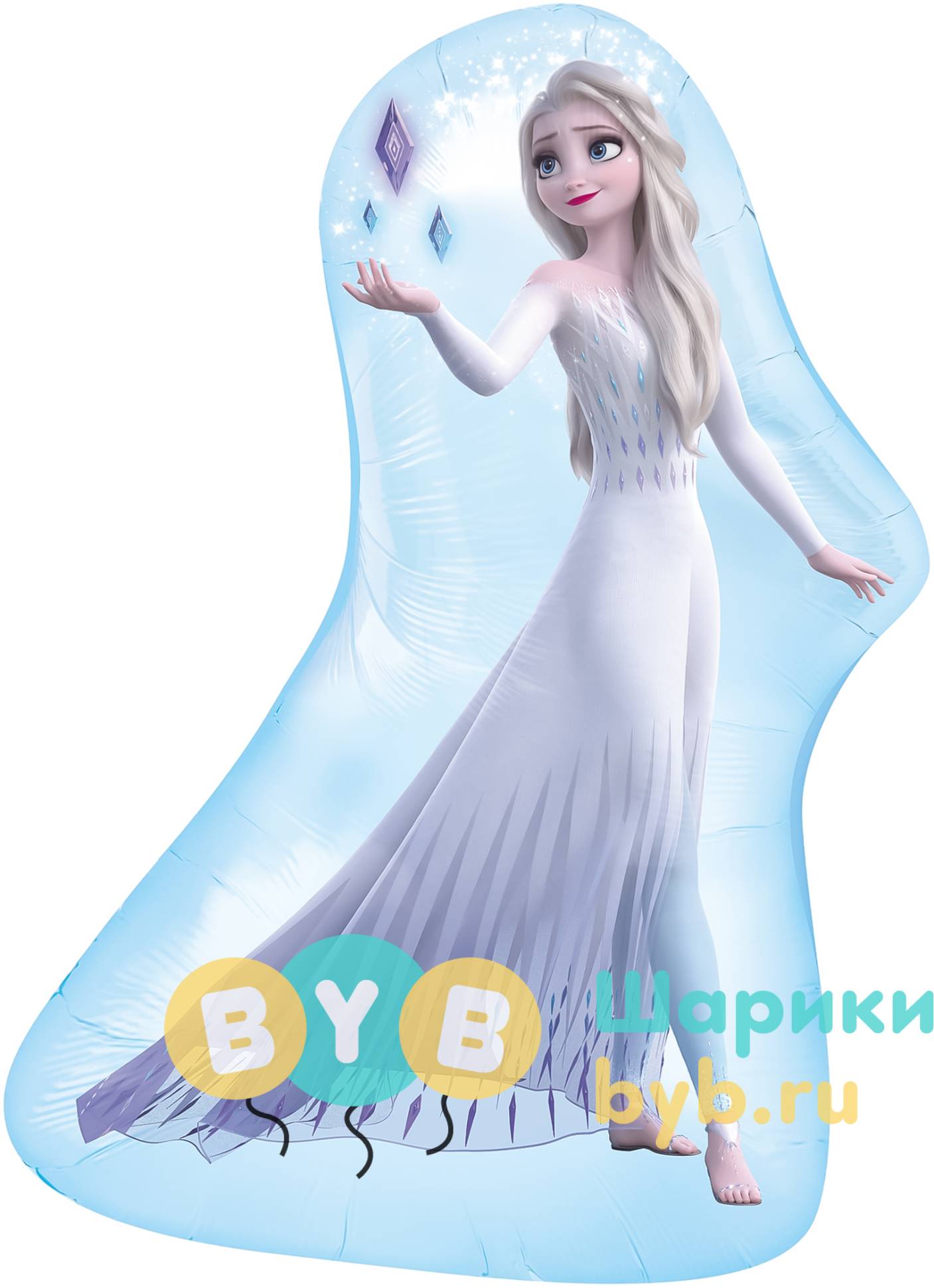 Шар фигурный "Холодное сердце, Эльза"