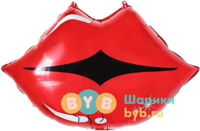 Шар фольгированный "Губы"