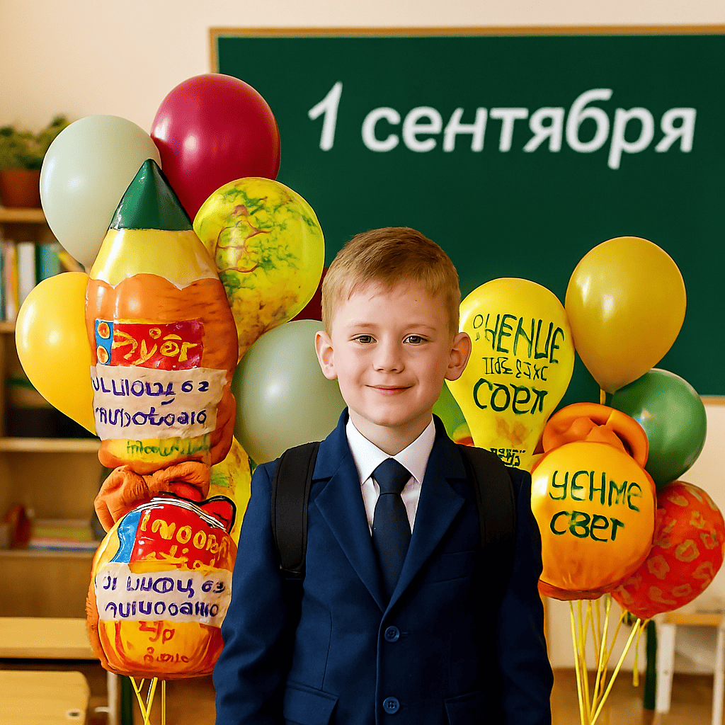 Шары на первое сентября